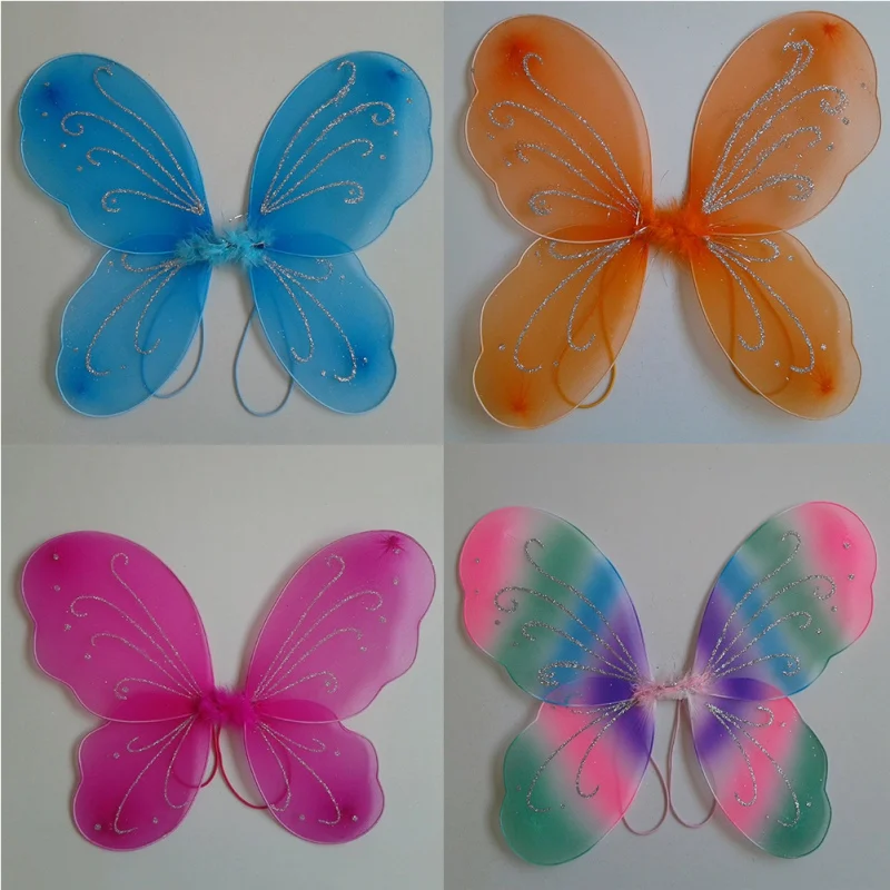 

1PC Kids Girl Princess Fairy Butterfly Wings Halloween Fancy Dress Costume