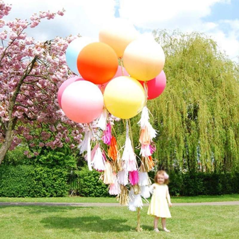 6pcs 36inch Jumbo Round Latex Balloons Large Birthday Wedding Irthday Party Decorations DIY Children\'s Day Anniversary
