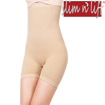 

Slim N Lift Womens Shapewear Tummy Control Shorts Brilliance High-Waist Panty Mid-Thigh Body Shaper Bodysuit