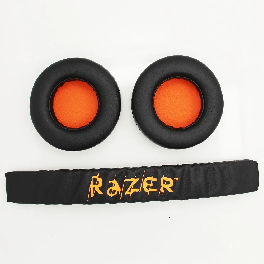 

Replacement Earpads + Headband for Razer Electra High Quality Soft Ear Pads Cushion Cover for Razer Electra Gaming Headphone