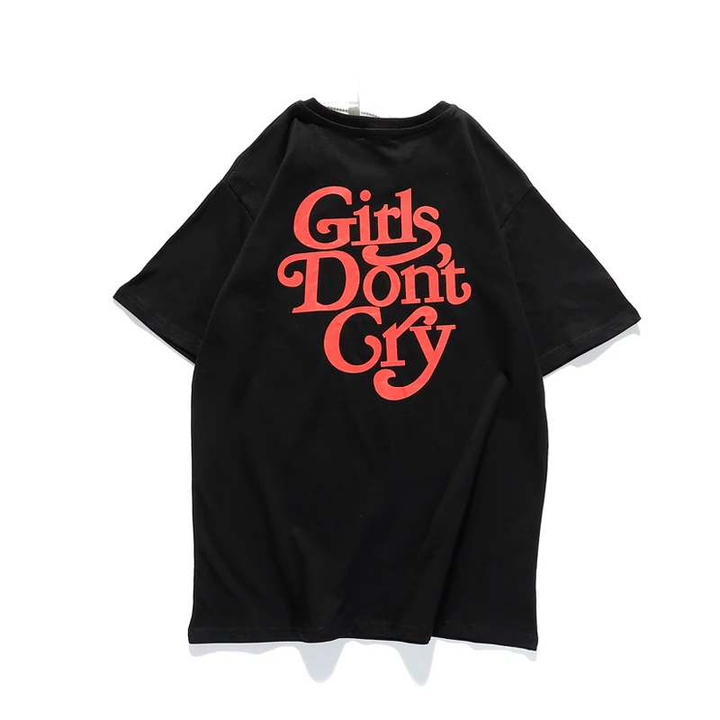 

20SS Girls Don't Cry Print Men and Women Hip Hop T Shirt O Neck Short Sleeve Loose Casual Tshirts Harajuku Summer T-Shirt