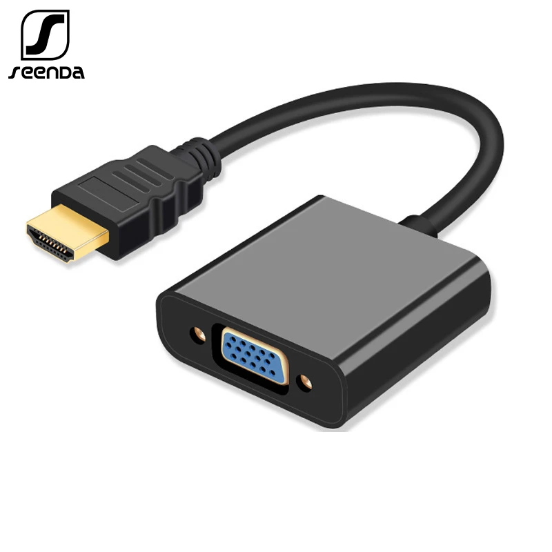 SeenDa HDMI VGA Кабель адаптер 1080P Male to Famale с аудио кабелем для HD ТВ XBOX PS3 PS4 ноутбука