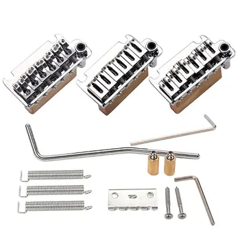 

1set Electric Guitar Tremolo System Brass Bridge Saddles