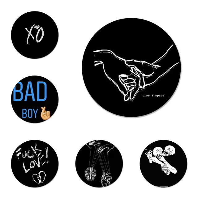 58mm Bad Boy Why Not Icons Pins Badge Decoration Brooches Metal Badges For Clothes Backpack Decoration