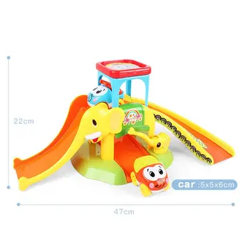 

Toddler Car Toys for 1 2 3 years Old Boys , Elephant Parking lot Assembly Toy