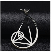 New Fashion Flower of Life Stainless Steel Chain Necklace for Women Silver Color Necklace Jewelry joyas mujer N19307