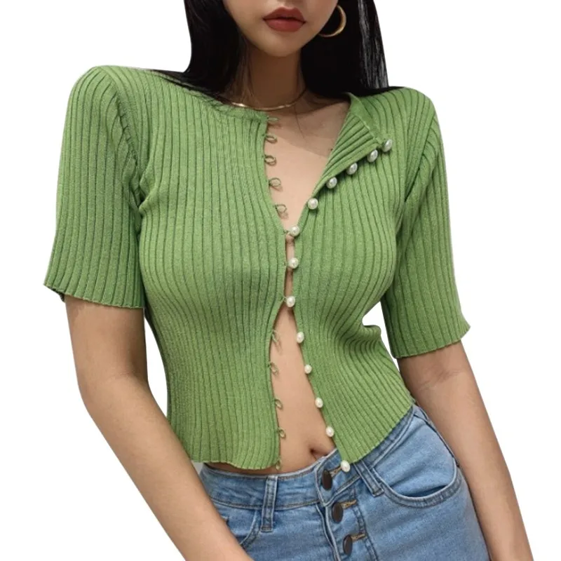 Musim Panas T shirt Cardigan 