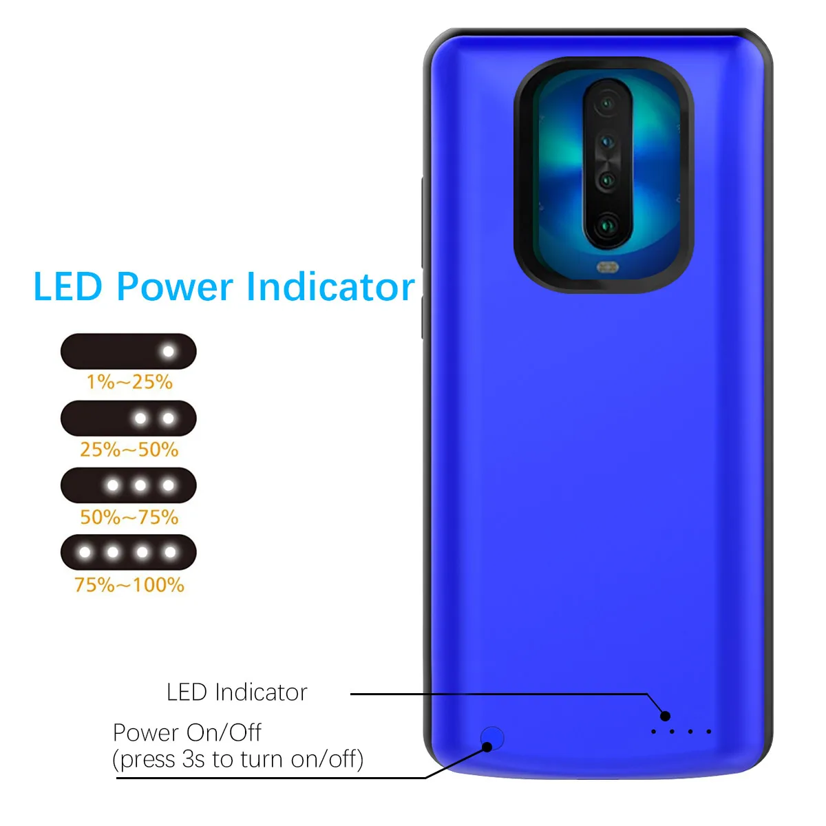 Чехол с аккумулятором 6500 мА/ч для Xiaomi Redmi K30 Redmi K30 5G, зарядное устройство с расширенным резервным питанием, противоударный чехол для Redmi K30, чехол с аккумулятором