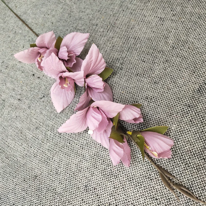 JAROWN Artificial Flower Gladiolus Orchid Flower Silk Single Flowers Branch Wedding Home Hotel Decor DIY Flower Arrangement Materials (8)