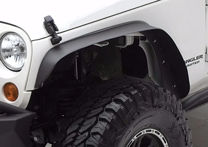 J064 стальные плоские фары для Jeep Wrangler JK 2007 2017 LANTSUN|Грязезащита| |