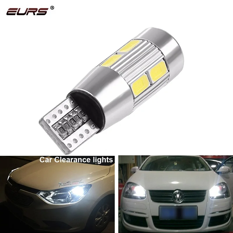 1x W5W T10 светодиодный Canbus Нет Ошибка 12V 6000K 5630 10 SMD автомобиля 5W5 лампы Клиренс