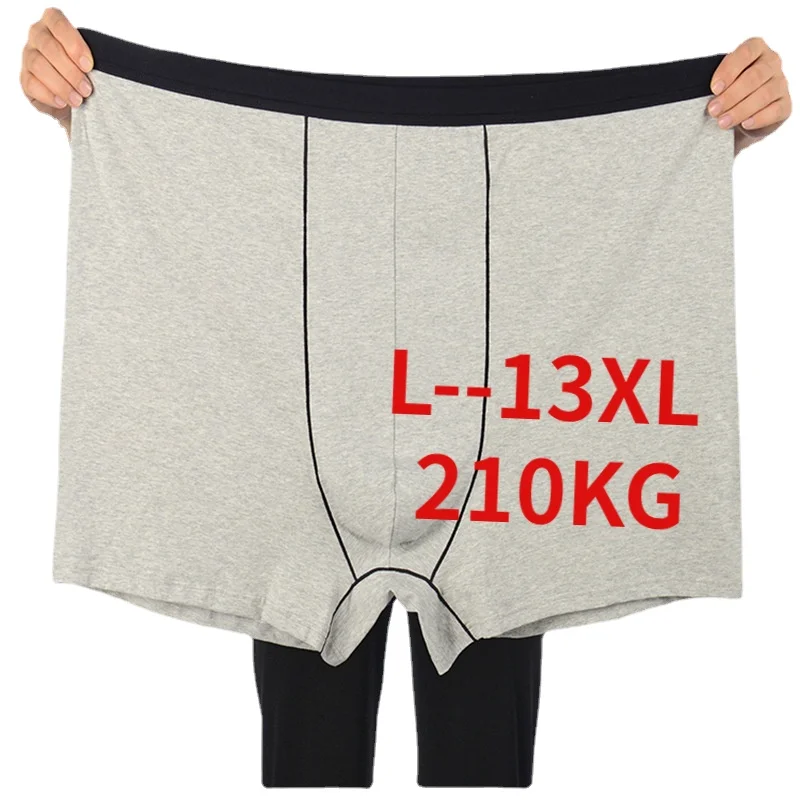 Plus Size Men's Boxer Panties Underpant Lot Big Size 13XL Loose Under Wear Large Short Cotton Plus 12XL11XL Underwear Boxer Male
