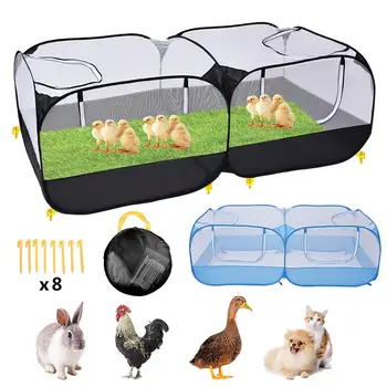 

Pet Playpen Chicken Coop Rabbit Cage Portable Foldable Pet Fence Suitabl With Storage Bag For Chicken, Duck And Rabbit,Cat Tent