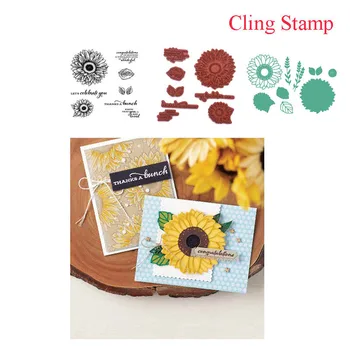 

Metal Cutting Dies and Stamps for DIY Scrapbooking Celebrate Sunflower Dies Cut Stencils Paper Crafts Making Album Photo Decor