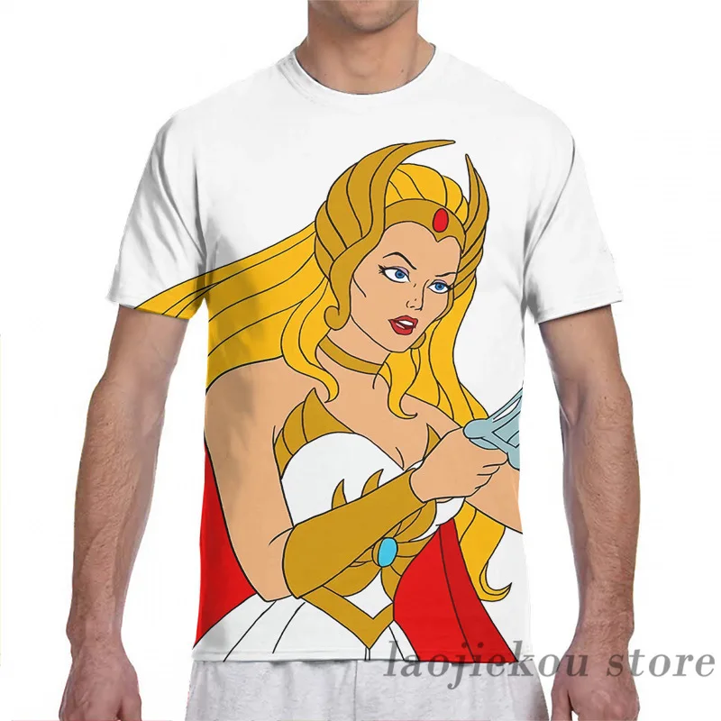 Футболка She ra в стиле фильмации для мужчин и женщин модная футболка со сплошным