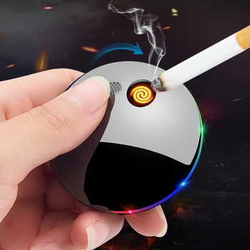 

Creative UFO Portable Encendedor Electrico Smoking Accessories Usb Rechargeable Turbo Cigarette Plasma Lighter Dropshipping