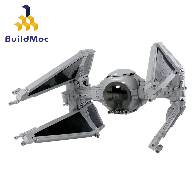 

Buildmoc Star Series model Wars TIE Fighter Interceptor Building Blocks Bricks Educational Toys Children Christmas Gift
