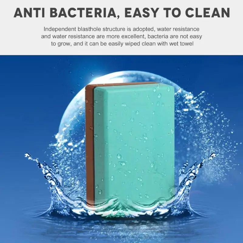 EVA Yoga Block Waterproof Pilates Yoga Brick Exercise Sports Anti-slip Body Shaping Foam Block Stretching Aid Gym Fitness Props
