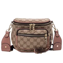 Напрямую от производителя женской сумки стиль Европа и Америка широкий ремень многофункциональная барсетка с карманами