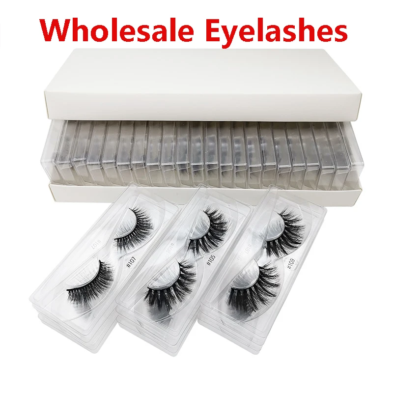 Wholesale False Eyelashes Hand Made 3D Mink Eyelash Mix Natural Lashes
