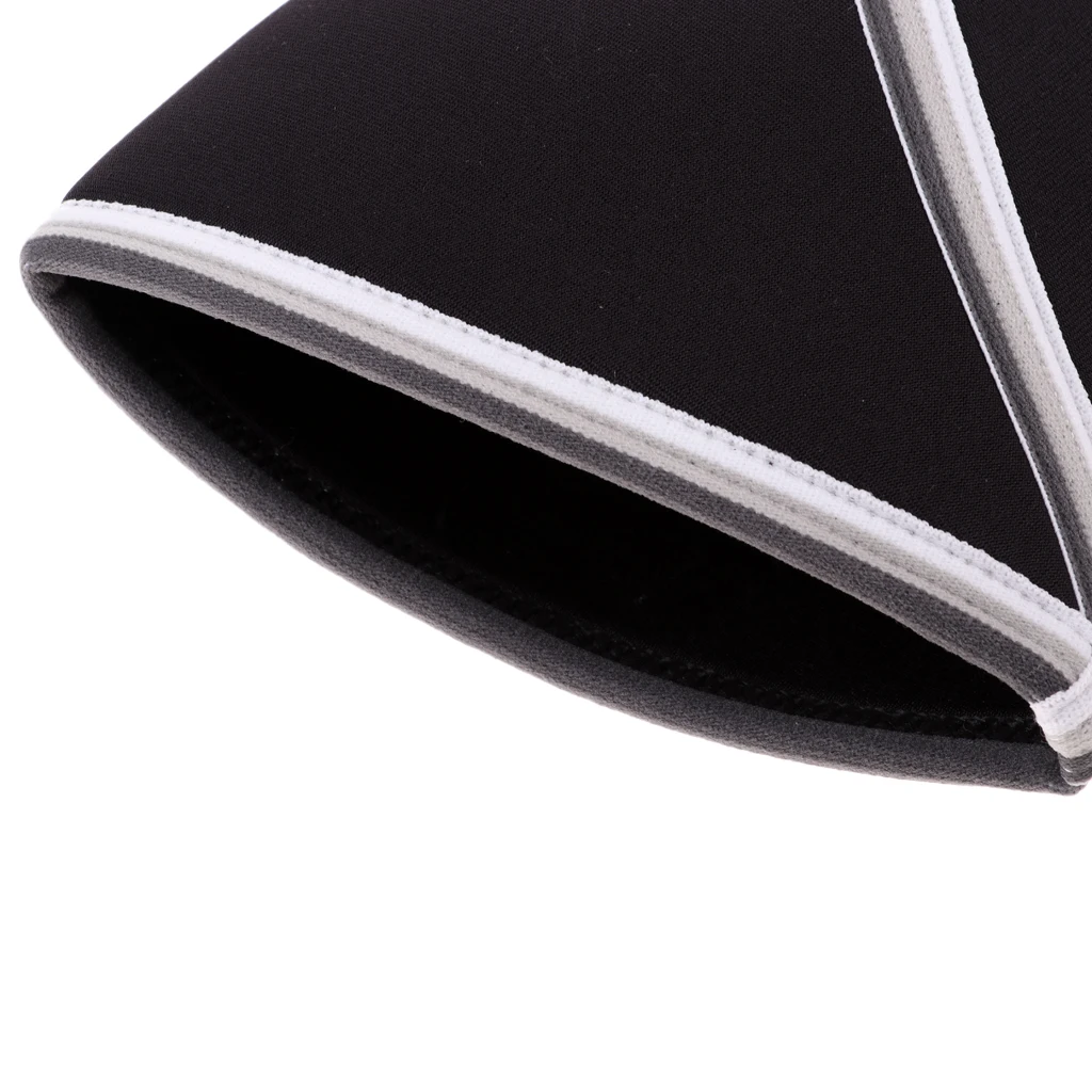 2 Pcs 7mm Neoprene Compression Knee Sleeves Support for Weightlifting, Powerlifting & Cross Training, Black