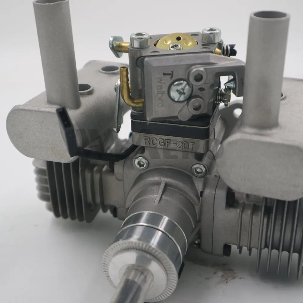 Новое поступление! RCGF 21CCT V2 21cc двойной цилиндр бензиновый/бензиновый двигатель для RC самолета