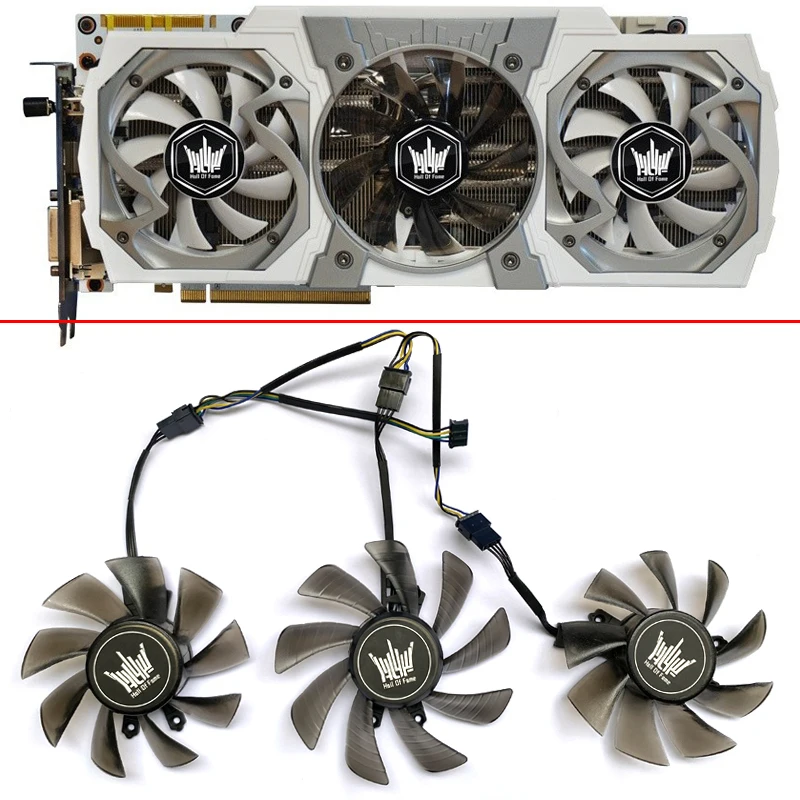 3 Pz Nuovo Ga91S2U 75 75 75Mm 85Mm 4Pin Ventola Di Raffreddamento Per Galaxy Geforce Gtx 970 Gtx 980 Ti Hof Ventole Grafiche