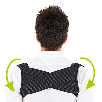 

Unisex Adjustable Posture Corrector Brace Net Breathable Back Spine Support Belt Humpback Shoulder Posture Correction Belt
