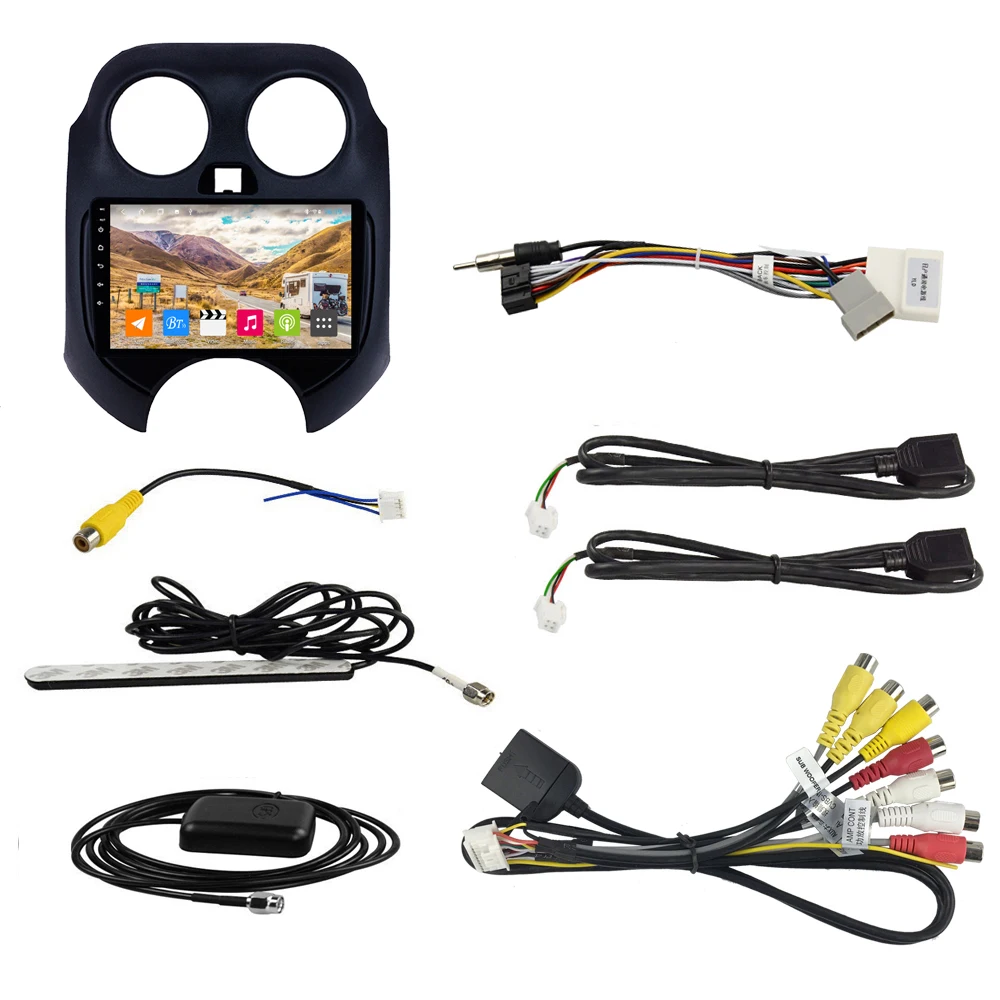 EKIY 9'' 2.5D IPS DSP Android 8.1 Car Radio 4G+64G For Nissan March 2010-13 Stereo Multimedia Video Player GPS Navi Wifi Carplay