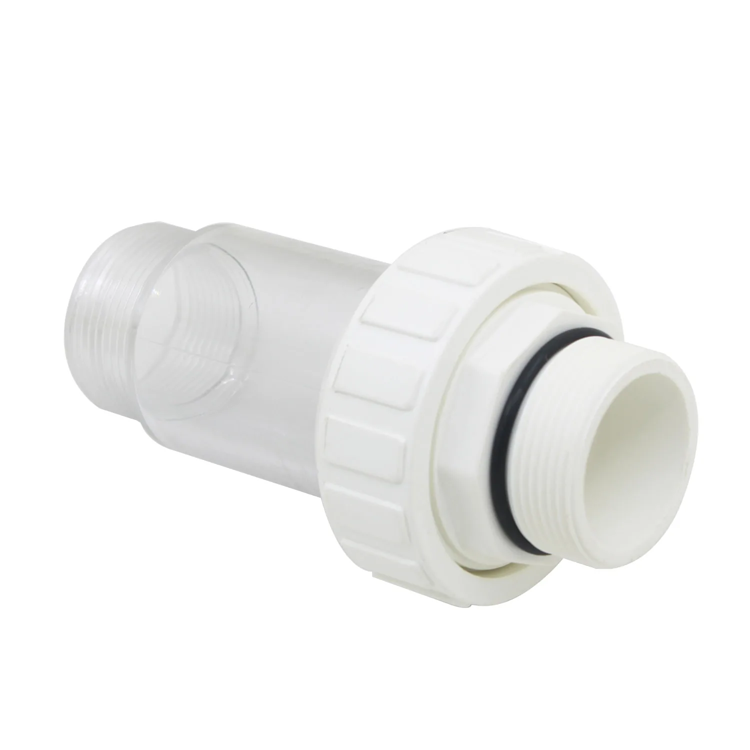 pool sand tank transparent union observation window pipe diameter 50 backwash sight glass for Swimming
