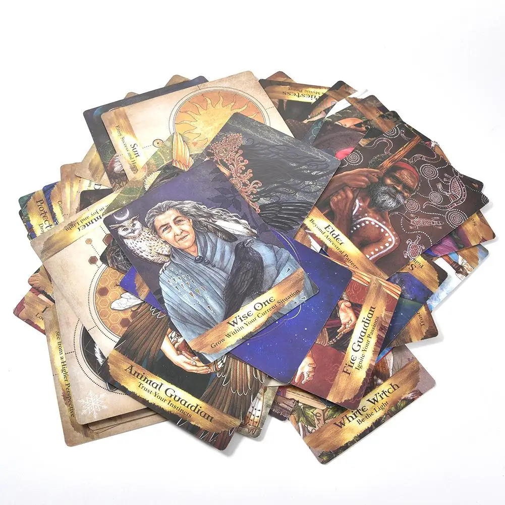 55 Angels And Ancestors Oracle Cards Tarot Cards High Quality Smith Tarot Deck Board Game Cards Playing Cards Family Entertain