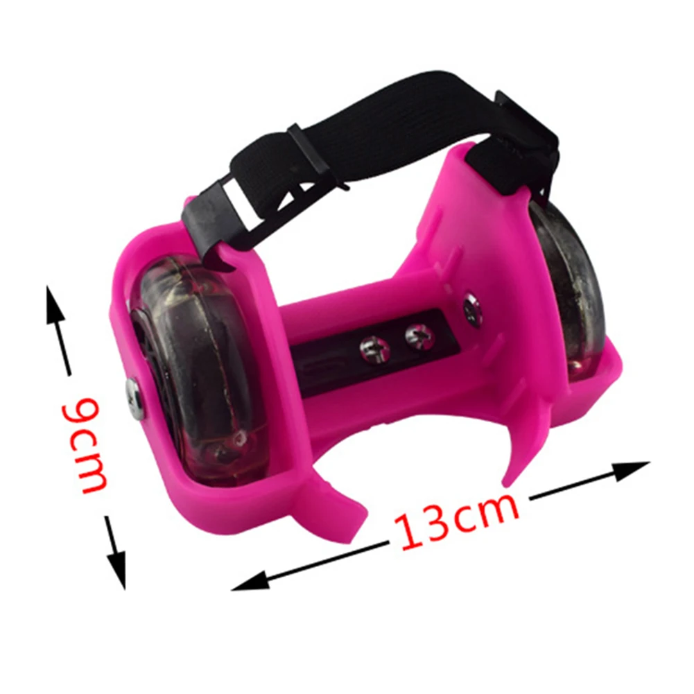 Children Wheel Heel Roller Skate Shoes 2Pcs Outdoor Adjustable LED Flashing Wheel Sport Colorful Small Whirlwind Pulley Strap