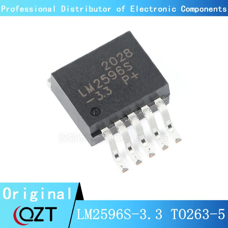 10pcs/lot LM2596S-3.3 TO263-5 LM2596S 3.3 LM2596 3.3V TO-263-5 chip New spot 8 pcs lot lm2596s 5 0 adj 12 3 3v voltage regulator tube wholesale circuit ic chip