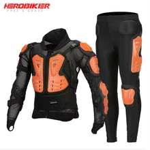 HEROBIKER мотоциклетная куртка для мотокросса, для езды на мотоцикле, защита, броня, оборудование для гонок, защита тела, мото, Ptotective Gears Combin