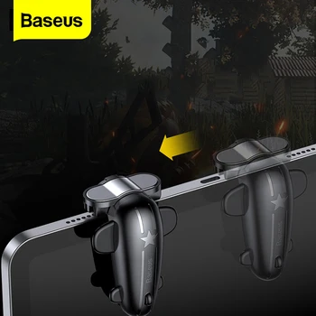

Baseus PUBG Control Gaming L1R1 Shooter Trigger For PUBG Controller Fire Button For iPad Mobile Phone PUBG Game Joystick Gamepad