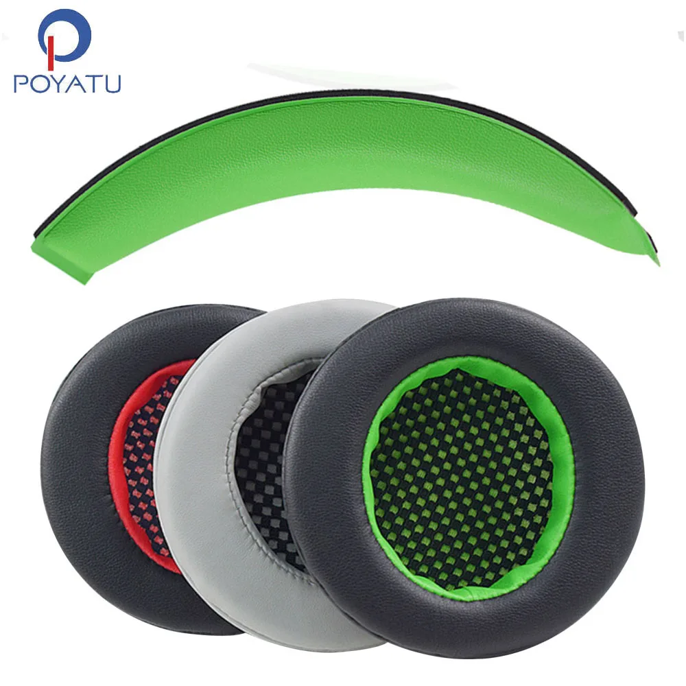 POYATU For Edifier G4 Ear Pads Headphone Earpads For Edifier G4PRO Head Band Headphone Headband Cushion Cover Earmuff Leather