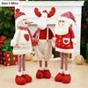 Big Size Christmas Dolls Retractable Santa Claus Snowman Elk Toys Xmas Figurines Christmas Gift for Kid Red Xmas Tree Ornament ► Photo 1/6