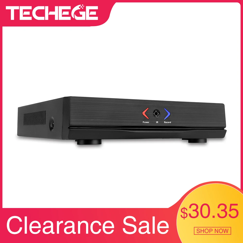 

Techege NEW MINI NVR 4CH 8CH Full HD NVR 1920*1080P P2P ONVIF 2.0 For IP Camera HDMI Network Video Recorder