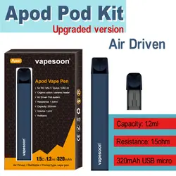 Vapesoon Apod Pod vape kit обновленная версия с 320 мАч встроенным аккумулятором портативная Высококачественная система с воздушным приводом Pod