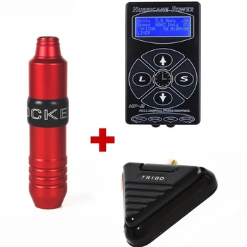 

2020 New Arrival Rocket-V3 Tattoo Rotary Machine Pen With HP-2 Tattoo Power Supply and Foot Pedal Tattoo Kit Free Shipping