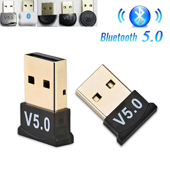 

800pcs USB Bluetooth 5.0 Adapter Transmitter Bluetooth Receiver Audio V5.0 Bluetooth Wireless Dongle for Computer PC Laptop