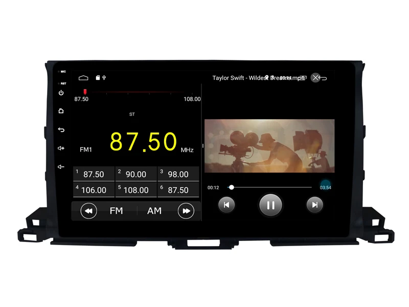 Clearance Built in 4G Lte car Intelligent navigation tape recorder 9.0 android car gps radio multimedia player for toyota HIGHLANDER 2015 4