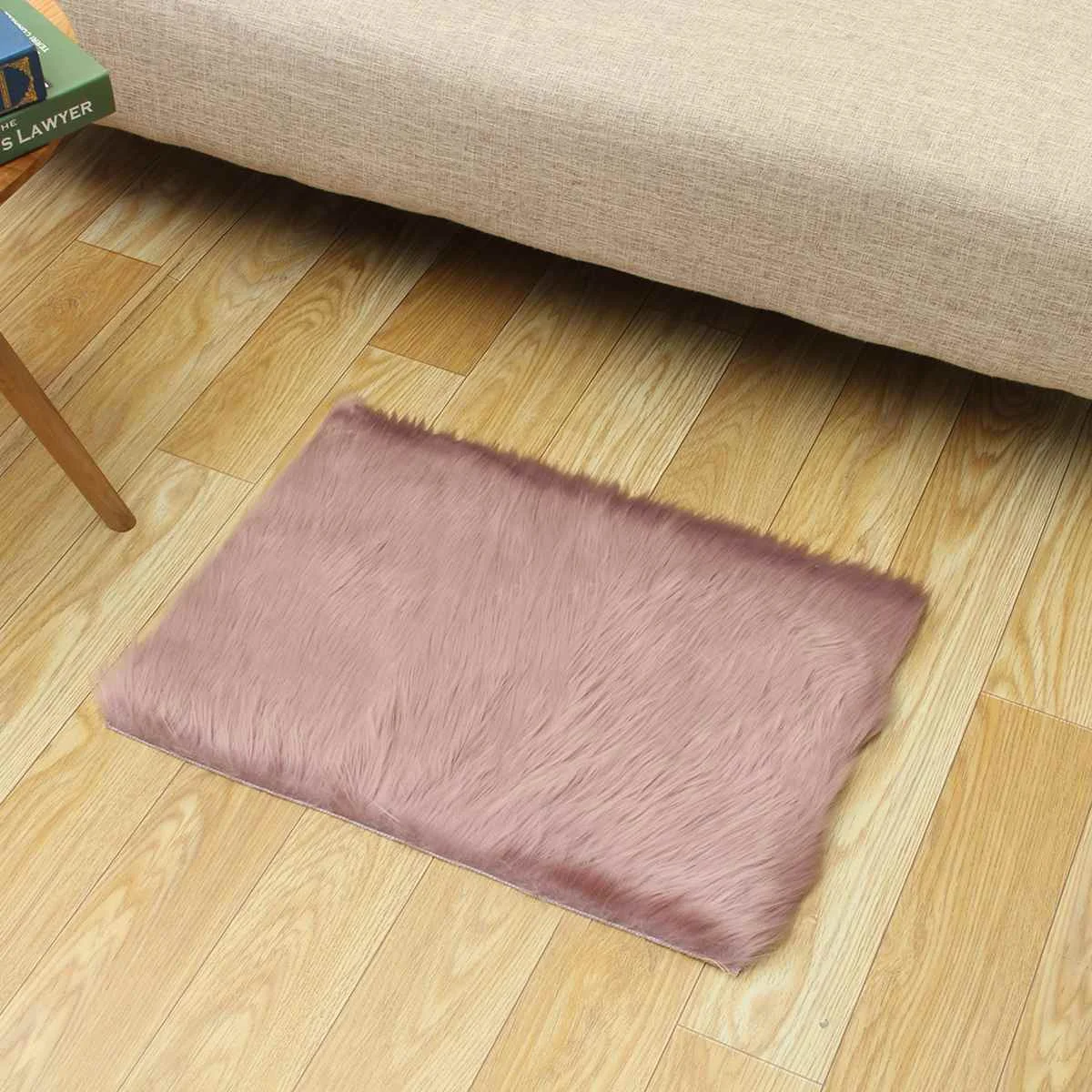 light purple Мягкий искусственный мех шерсть для гостиной диван ковер плюшевые ковры покрывало для спальни матрас Рождество двери окна круглые ковры Ковры - Цвет: light purple