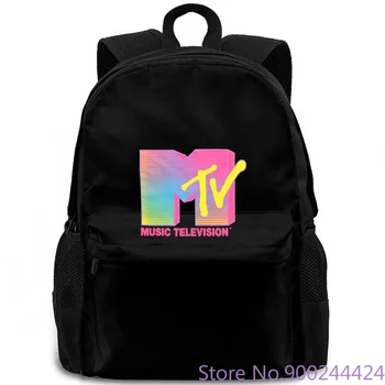 

Fifth Sun MTV Fluorescent Logo Adult Quality Men Printing O Neck backpack