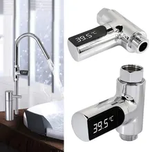 Домашний цифровой дисплей энергосберегающий Серебряный ABS термометр для душа измеритель температуры воды Датчик температуры воды практичный светодиодный