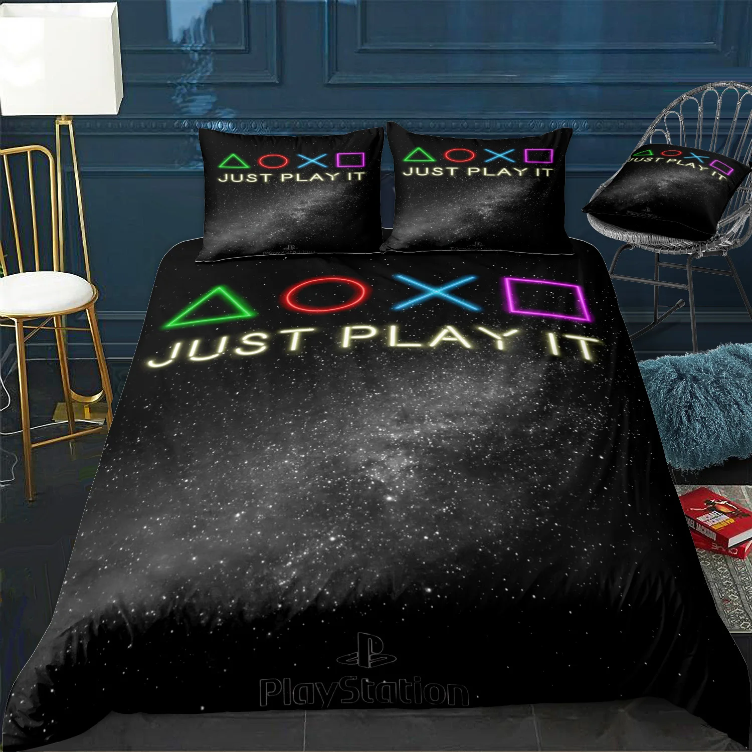 Copripiumino Playstation Twin/Queen/King Size Set Biancheria Da Letto Trapunta Di Lusso Con Federa Home Bed Decora Dropshipping