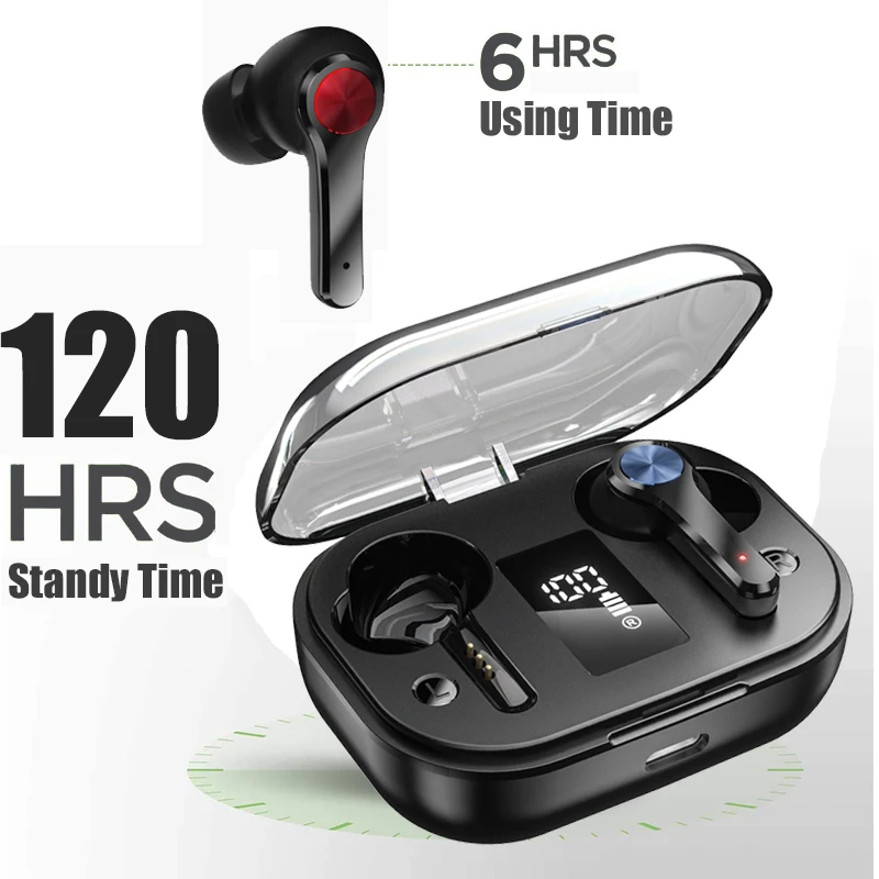 TWS наушники T28 с поддержкой Bluetooth и ЖК дисплеем|Наушники гарнитуры| |