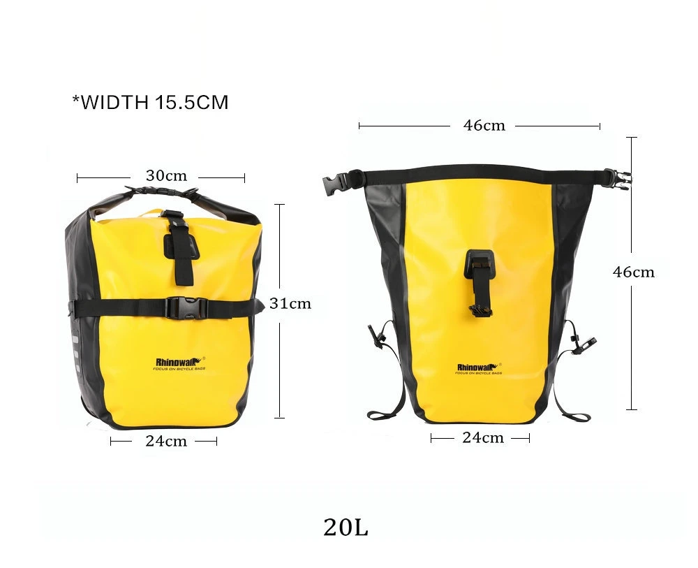 Best Rhinowalk 20L Bicycle Pannier Bag Waterproof Portable Bike Rear Rack Tail Seat Trunk Pack Cycling MTB Bag Bike Accessories 21 Best Rhinowalk 20L Bicycle Pannier Bag Waterproof Portable Bike Rear Rack Tail Seat Trunk Pack Cycling MTB Bag Bike Accessories 21