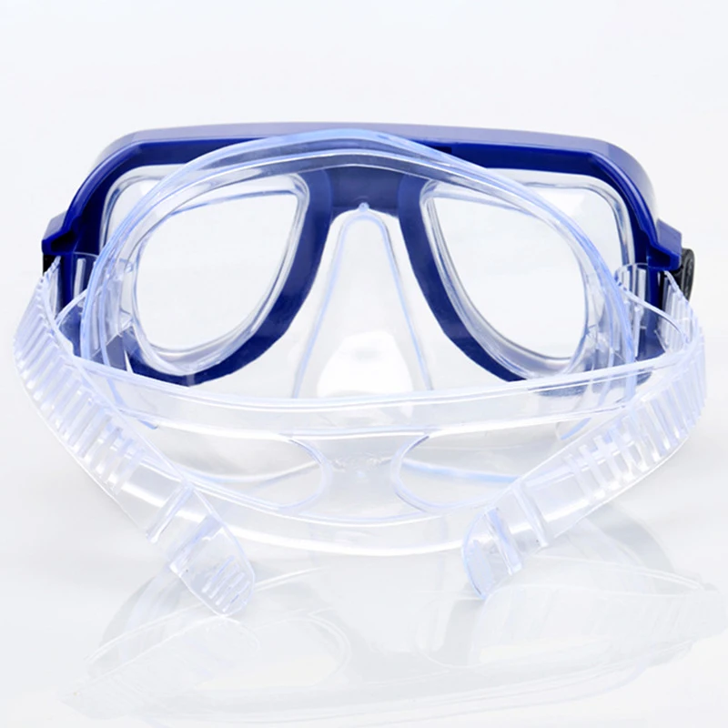 Детская безопасная маска для подводного плавания + трубка набор для купания водные виды спорта для детей 3-8 лет синий