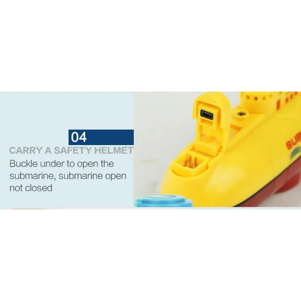 Mini RC Submarine Ship 6CH High Speed Radio Remote Control Boat Model Electric Kids Toy